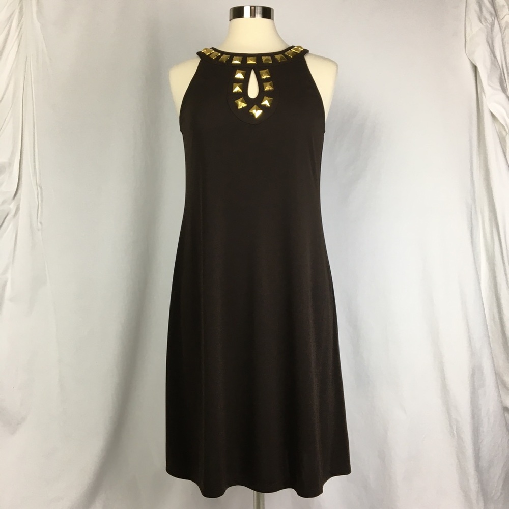 MICHAEL MICHAEL KORS Shift Dress with Gold Detail